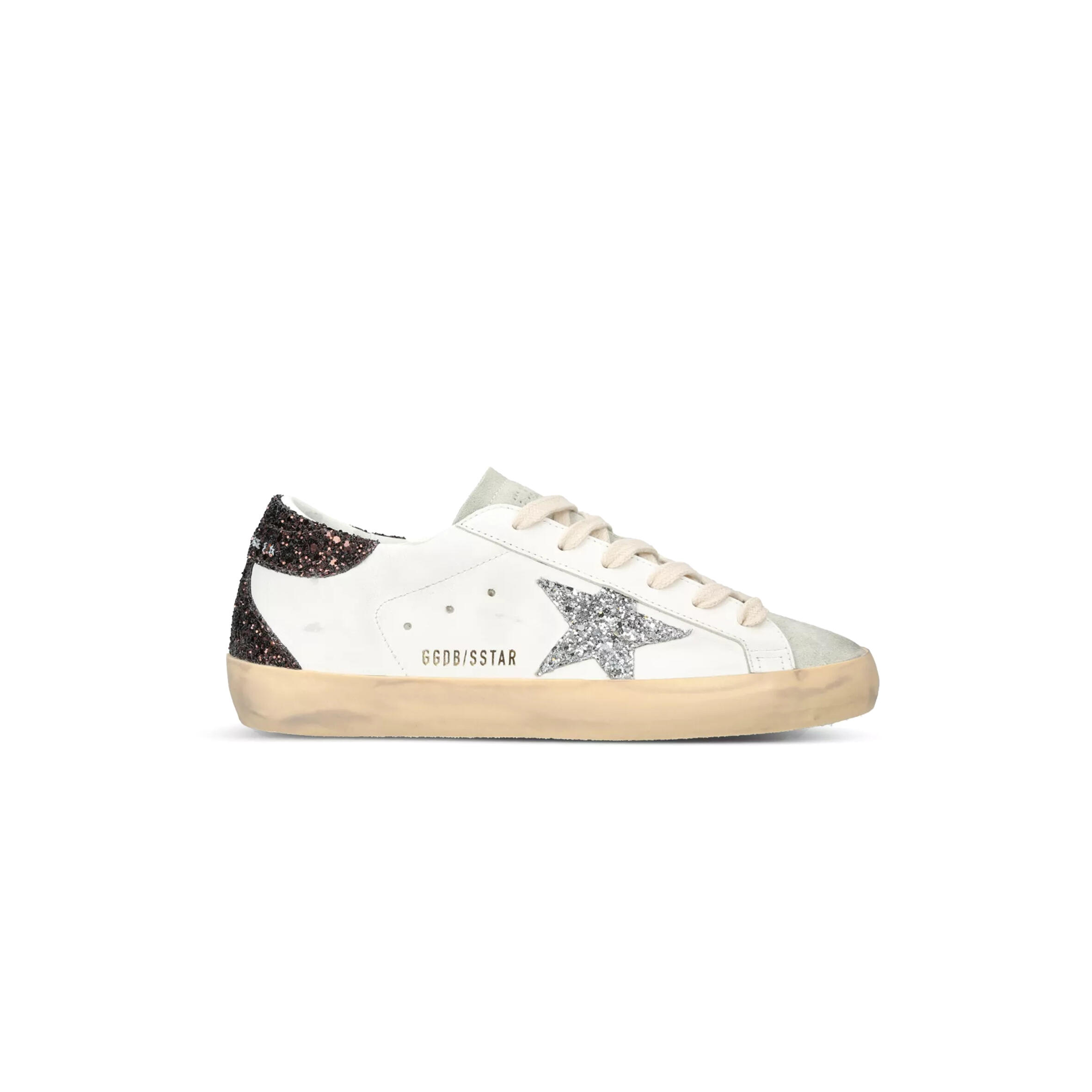 GOLDEN GOOSE WOMEN'S SUPERSTAR STAR-APPLIQUE LOW-TOP LEATHER SNEAKERS GWF00102